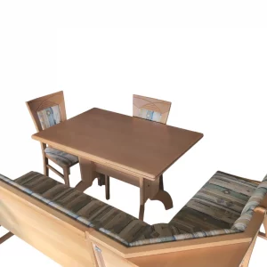 Eckbank mit 2 Stühlen, Tisch (ausziehbar)