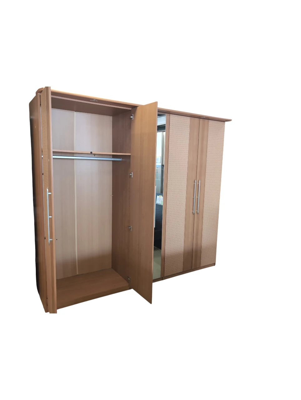 Kleiderschrank 5-türig mit Spiegel – Bild 3