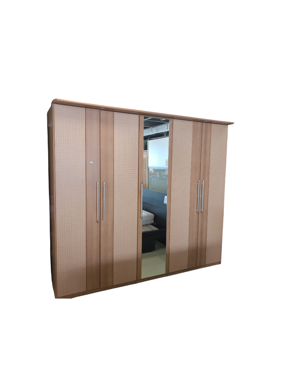Kleiderschrank 5-türig mit Spiegel