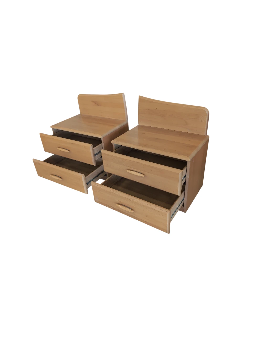 Bett, 2x Nachtkästchen, 2x Lattenroste - massiv – Bild 3