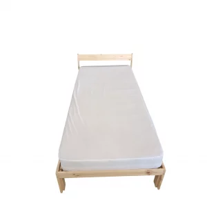 Einzelbett mit Lattenrost und Matratze