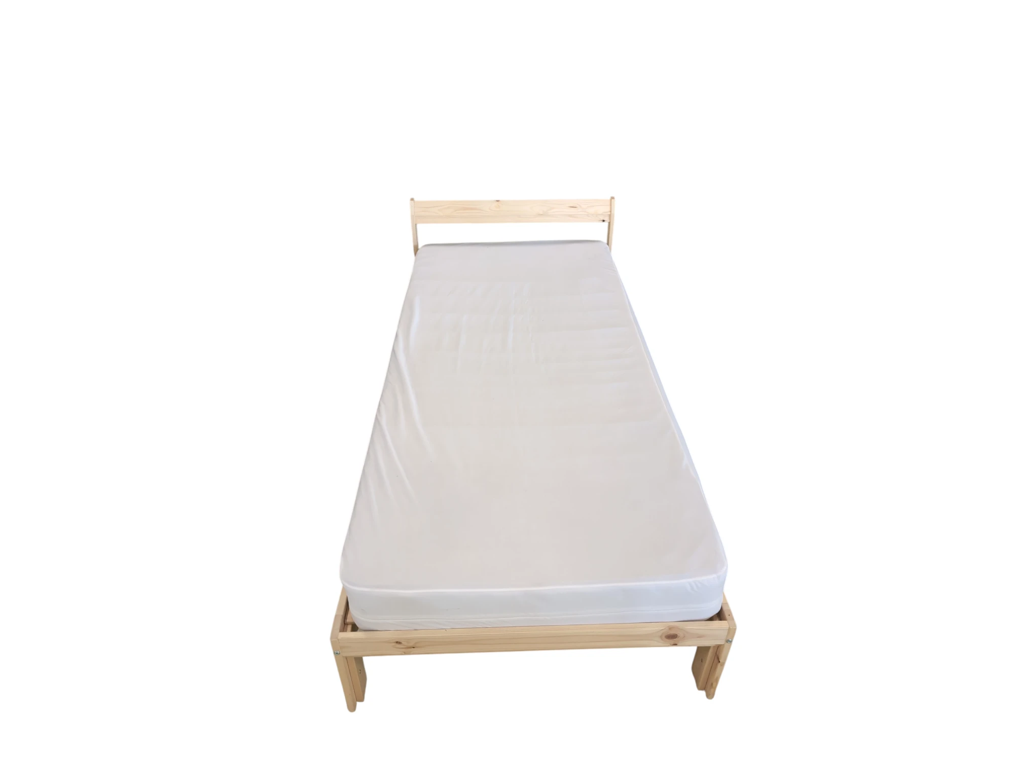 Einzelbett mit Lattenrost und Matratze