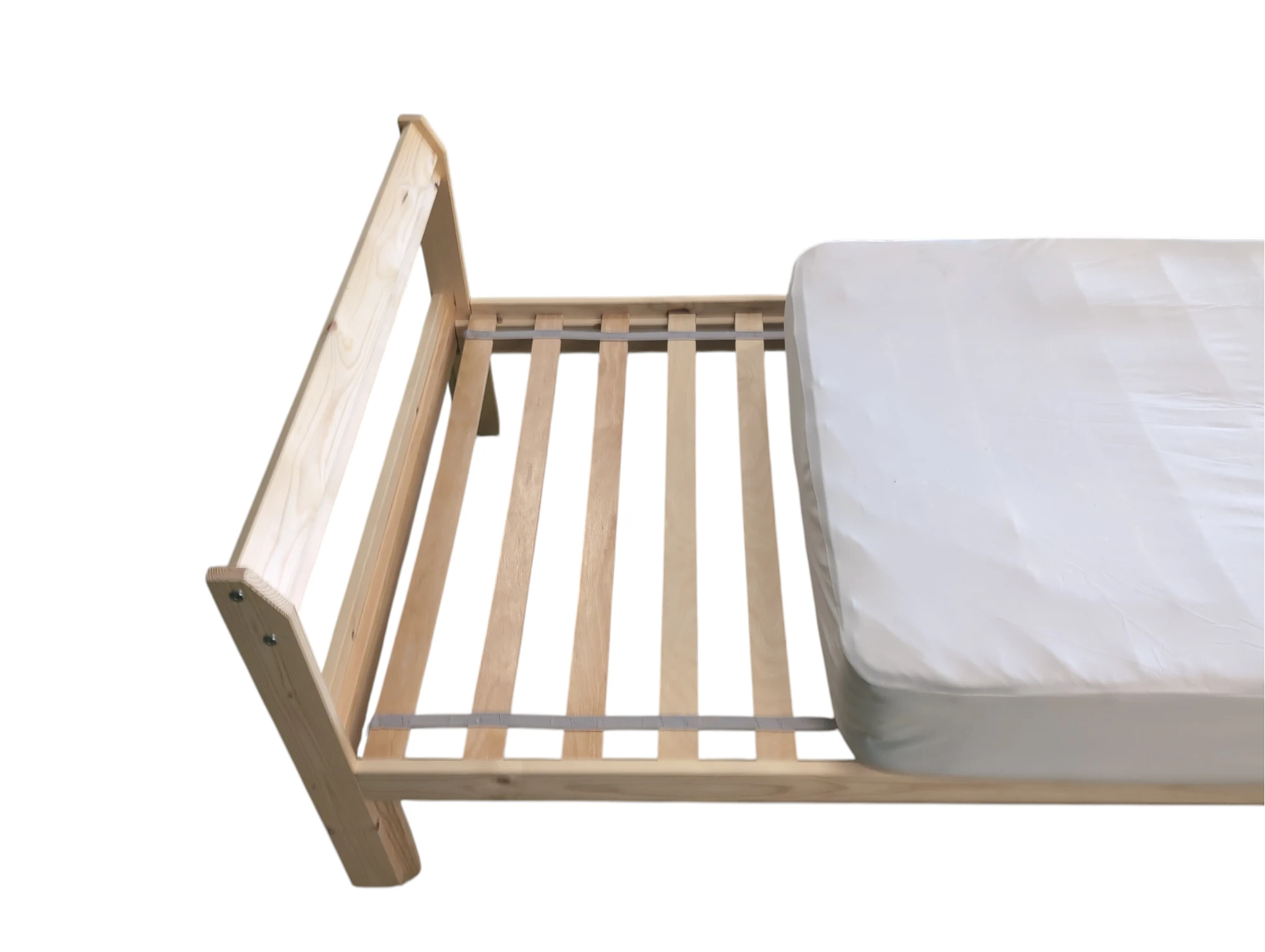Einzelbett mit Lattenrost und Matratze – Bild 2
